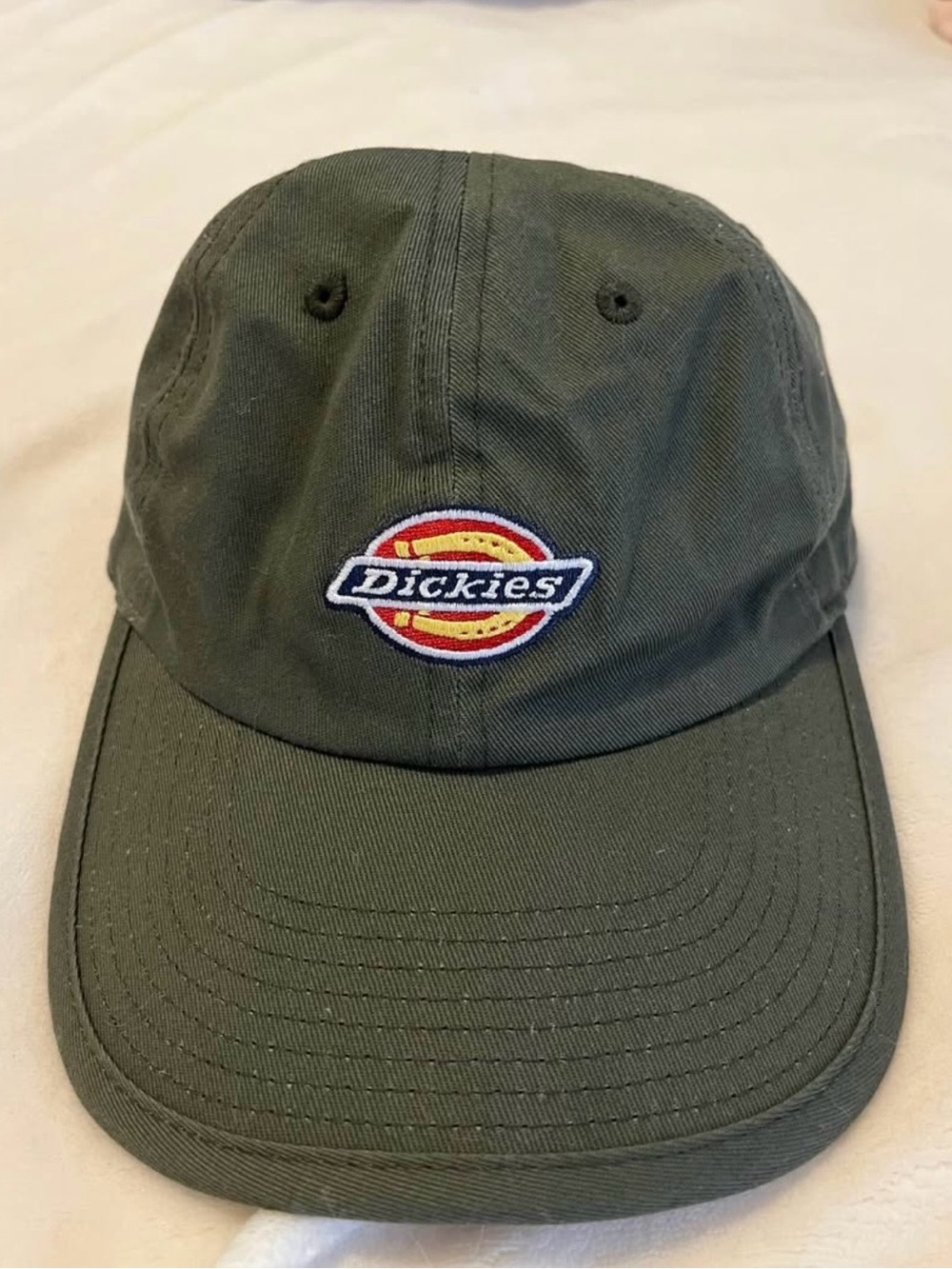 Dickies Green Embroidered Logo Baseball Cap